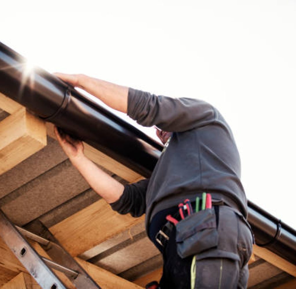 Pinnacle Roofing Partners performing professional gutter installation Austin, TX