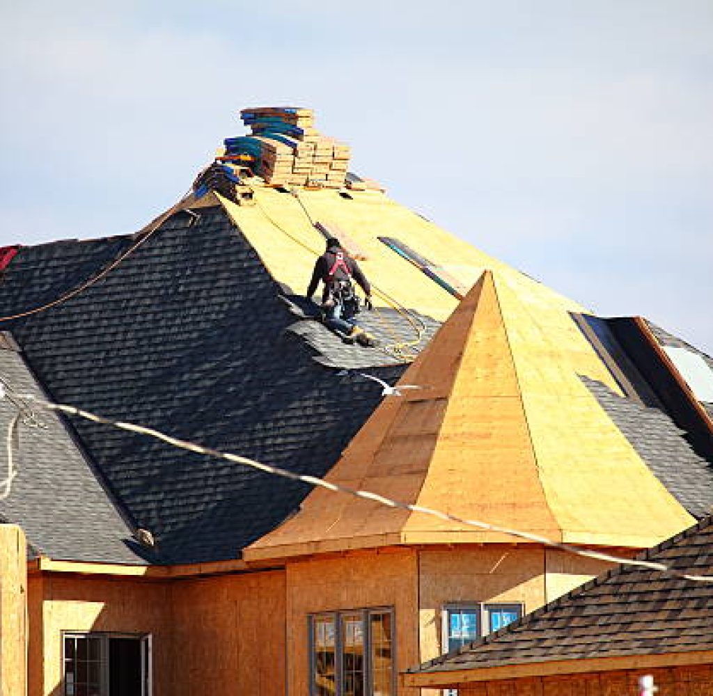Pinnacle Roofing Partners crew working on new roof project