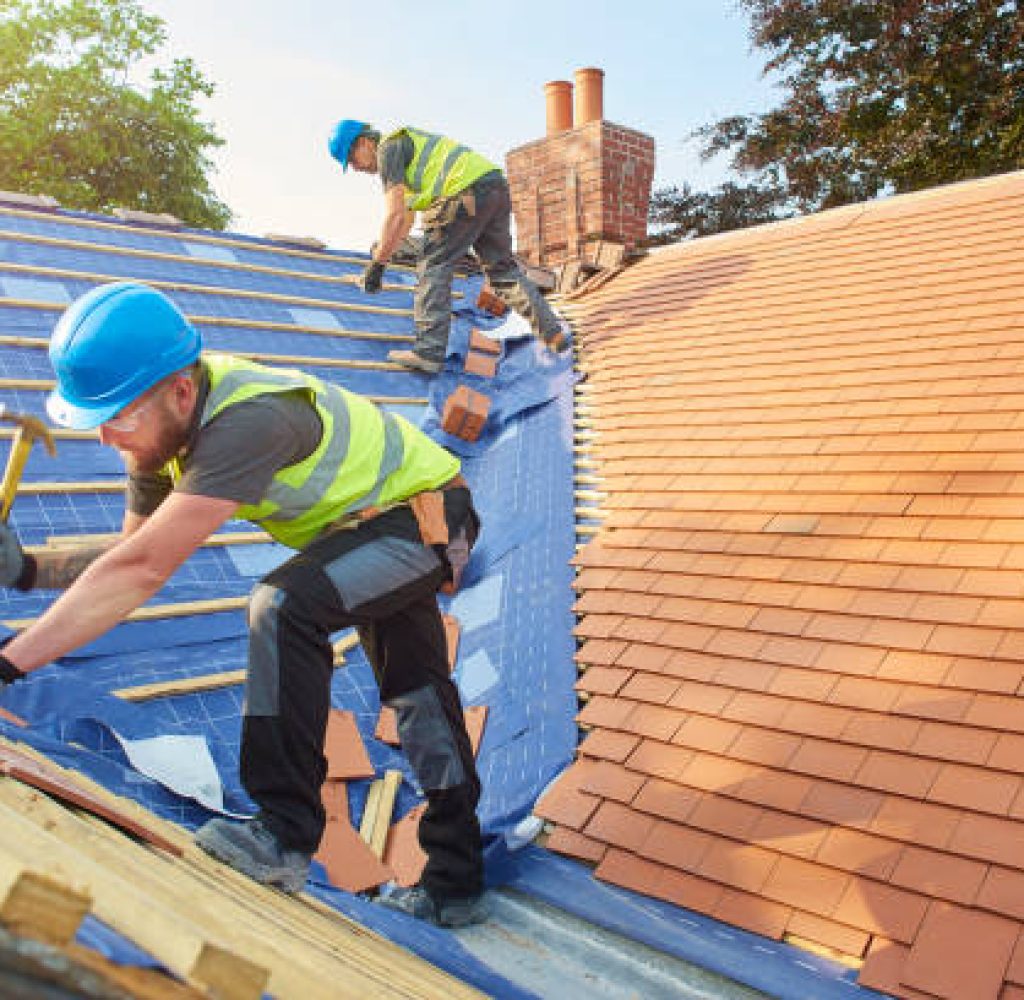 Pinnacle Roofing Partners team working on Caldwell County, TX roofing project